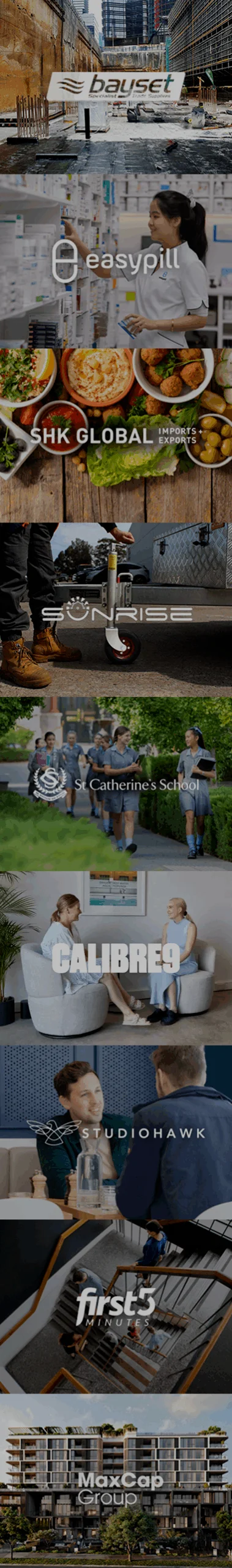 Mobile-friendly website designs shown on a phone screen by a Melbourne web design agency